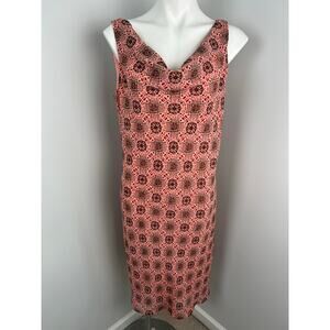 FLP Faith Love Passion Pink Cowl Neck Geometric Knee Length Dress Y2K 14